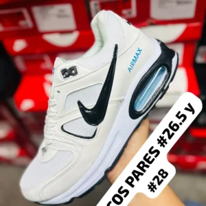 Nike Air Max blancos con negro calidad espejo