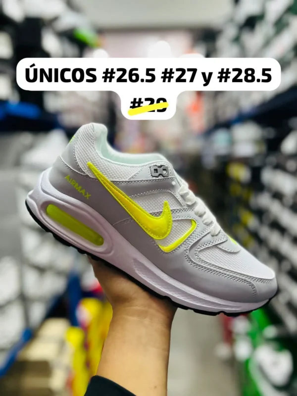 Nike Air Max gris con amarillo calidad espejo