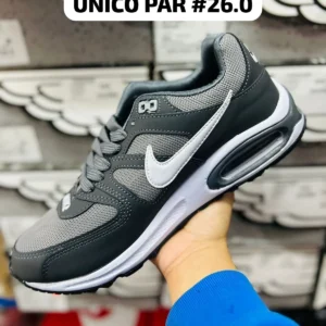 Nike Air Max negros con gris y blanco calidad espejo