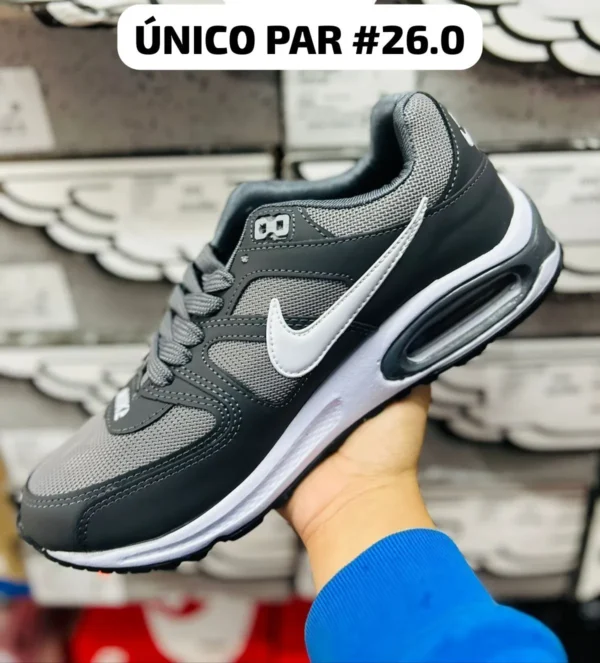 Nike Air Max negros con gris y blanco calidad espejo