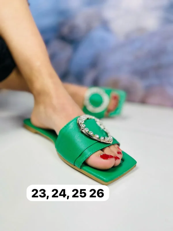 Sandalias verdes