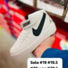 Tenis AF1 botin latigo blancos con negro