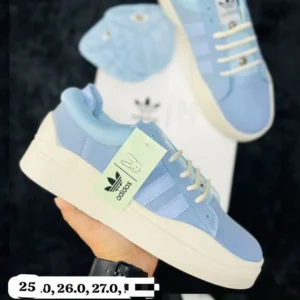 Tenis Adidas Bad Bunny campus azul cielo con blanco calidad premium