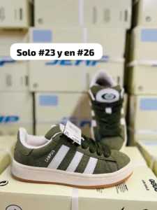 Tenis Adidas Campus Bad Bunny verdes con blanco calidad espejo