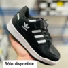 Tenis Adidas Forum negros con blanco