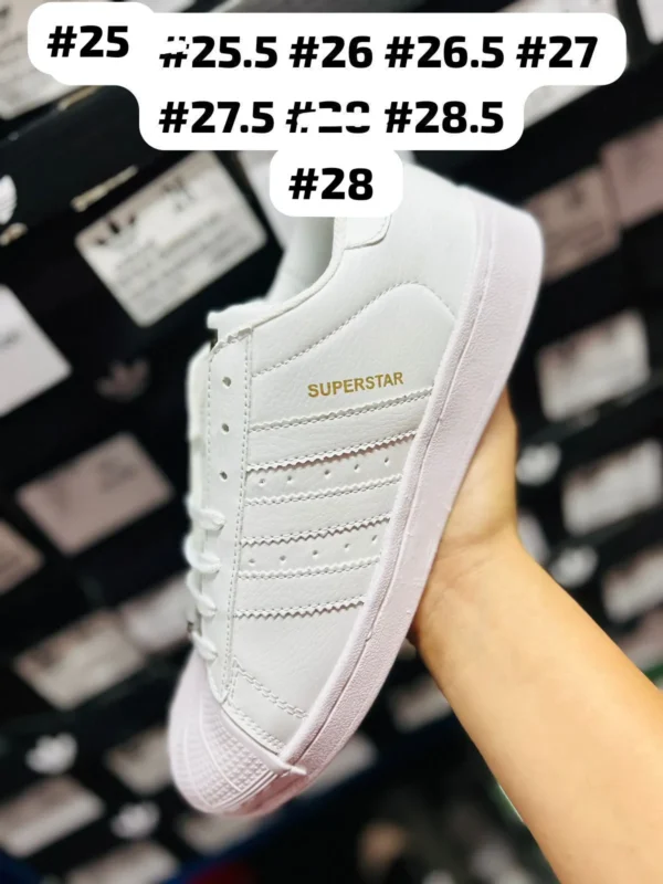 Tenis Adidas Superstar blancos calidad premium