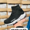 Tenis Balenciaga botin calceta negros con blanco suela negra