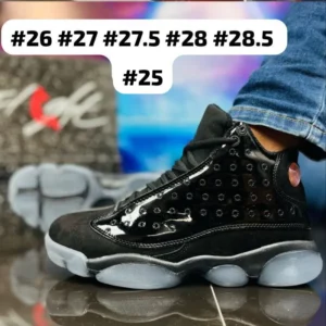 Tenis Jordan 13 negros calidad espejo