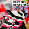 Tenis Jordan Six blancos con negro y rojo calidad espejo