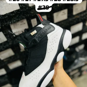 Tenis Jordan Six negros con blanco calidad espejo