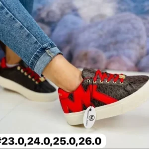 Tenis Michell Kors colate negros con rojo calidad espejo
