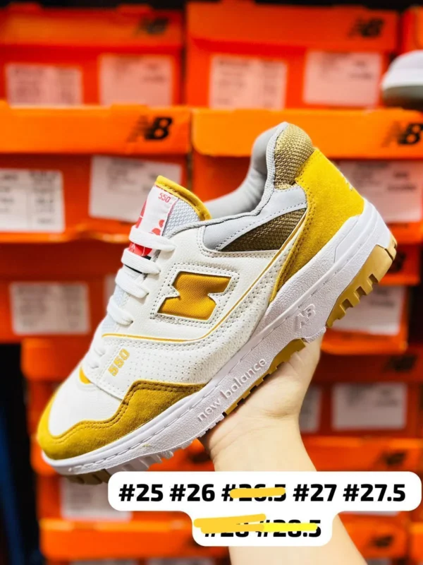 Tenis New Balance 550 blancos con amartillo calidad premium