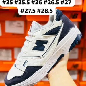 Tenis New Balance 550 blancos con azul calidad premium