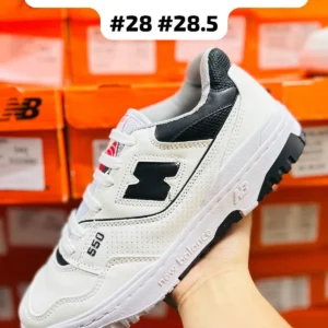 Tenis New Balance 550 blancos con negro calidad premium