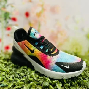 Tenis Nike 270 negros con colores