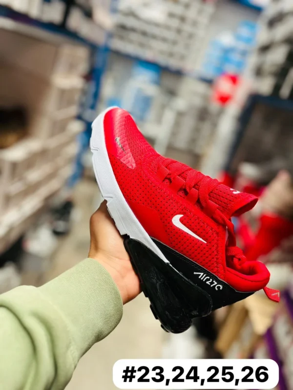 Tenis Nike 270 rojo con negro y blanco