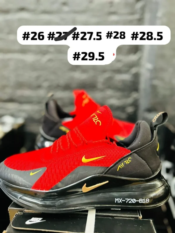 Tenis Nike 720 rojos con negro