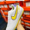 Tenis Nike AF1 LV07 blancos con amarillo calidad premium