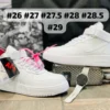 Tenis Nike AF1 Mid blancos calidad espejo