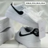 Tenis Nike AF1 blanco con negro calidad premium