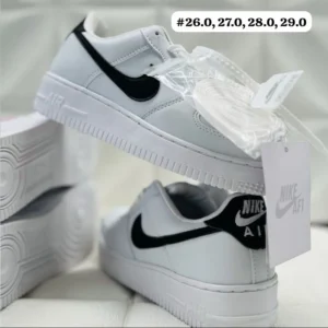 Tenis Nike AF1 blanco con negro calidad premium