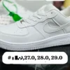 Tenis Nike AF1 micropiel blancos calidad espejo