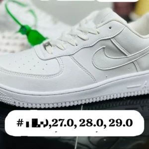 Tenis Nike AF1 micropiel blancos calidad espejo