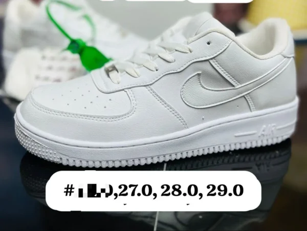 Tenis Nike AF1 micropiel blancos calidad espejo