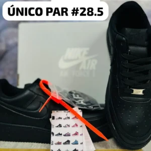 Tenis Nike AF1 micropiel negros calidad espejo