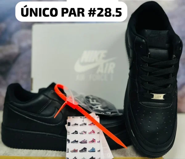 Tenis Nike AF1 micropiel negros calidad espejo