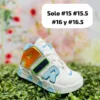 Tenis Nike Air Uptempo blancos tricolor