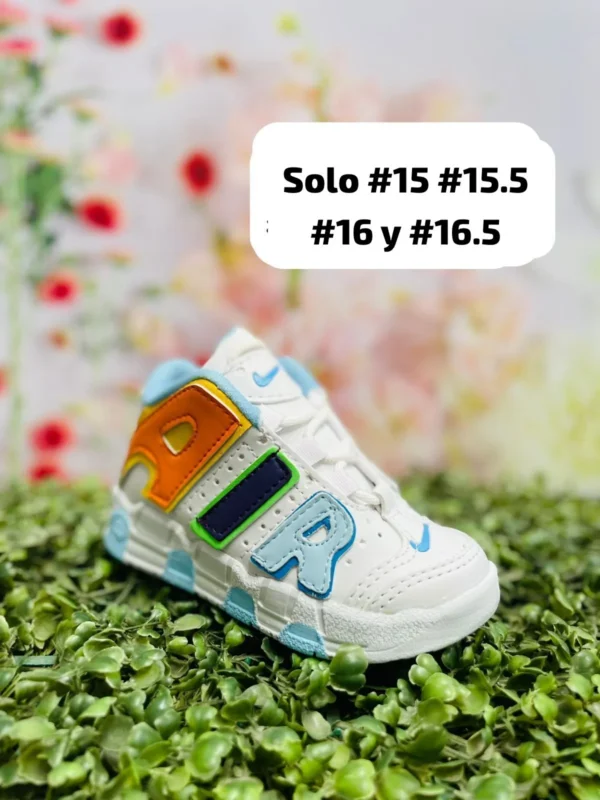 Tenis Nike Air Uptempo blancos tricolor