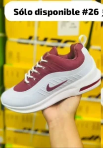 Tenis Nike Axis blanco con guindo calidad espejo