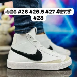 Tenis Nike Blazer botin blancos con negro y beige