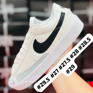 Tenis Nike Blazer choclo blancos con negro y gris