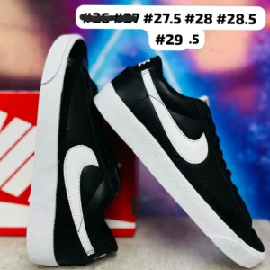 Tenis Nike Blazer choclo negros con blanco