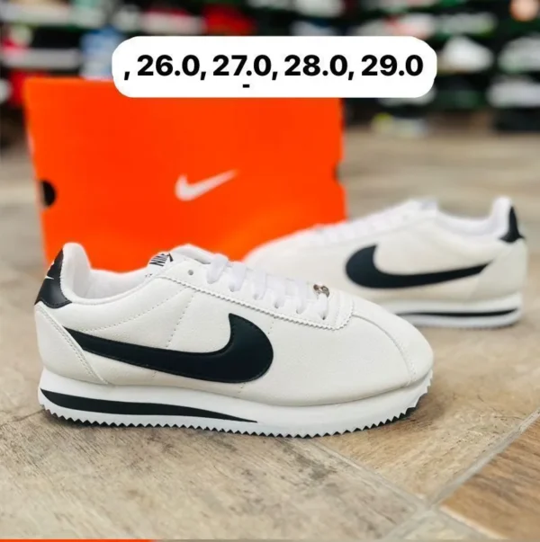 Tenis Nike Cortez blancos con negro calidad espejo