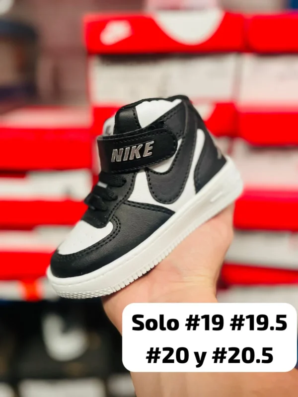 Tenis Nike Dunk Panda botin blanco con negro