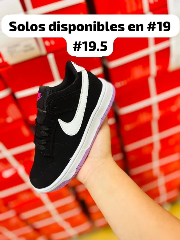 Tenis Nike Dunk negros con blanco calidad premium