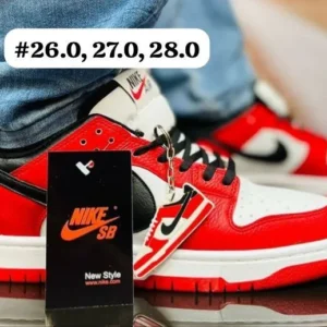 Tenis Nike Dunk rojos con blanco calidad Premium