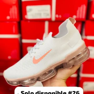 Tenis Nike Vapor Runner blancos con rosa