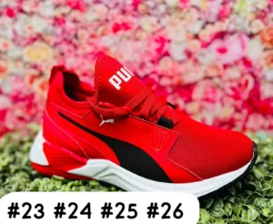 Tenis Puma Cristal rojo con negro