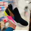 Tenis Puma RSX negros con amarillo y rosa fluorecentes