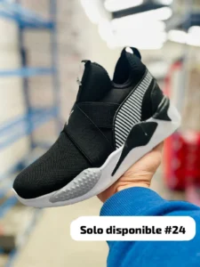 Tenis Puma RSX negros con blanco