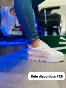 Tenis Puma Ralph blancos con rosa