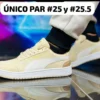 Tenis Puma Ralph choclo amarillos con blanco y cafe