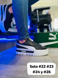 Tenis Puma Ralph negros con blanco