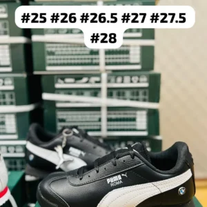 Tenis Puma Roma negros con blanco calidad espejo