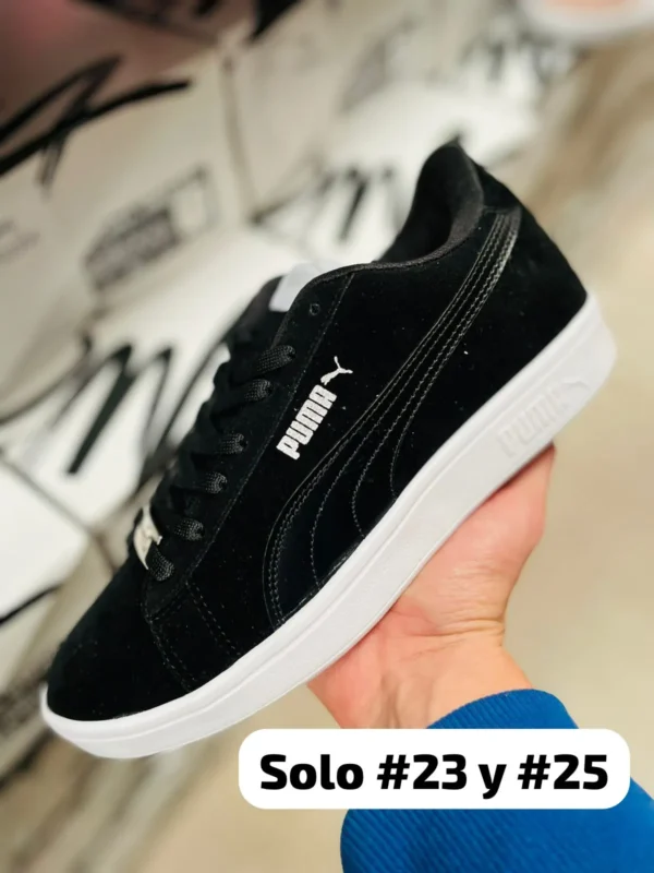 Tenis Puma Smash Gamuza negros