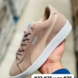 Tenis Puma Smash Gamuza rosa palo